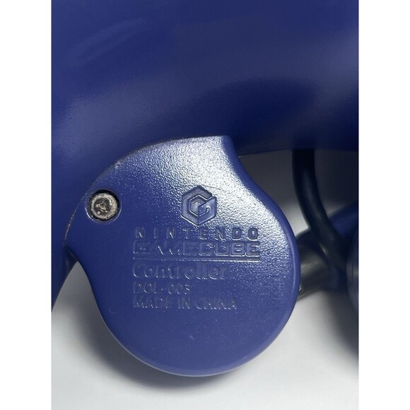 OEM Nintendo Gamecube Controller Purple Indigo DOL-003 TESTED Working - Picture 2 of 5
